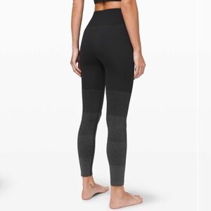 Lululemon Athletica Ebb to Street Tight Shine Black / Silver